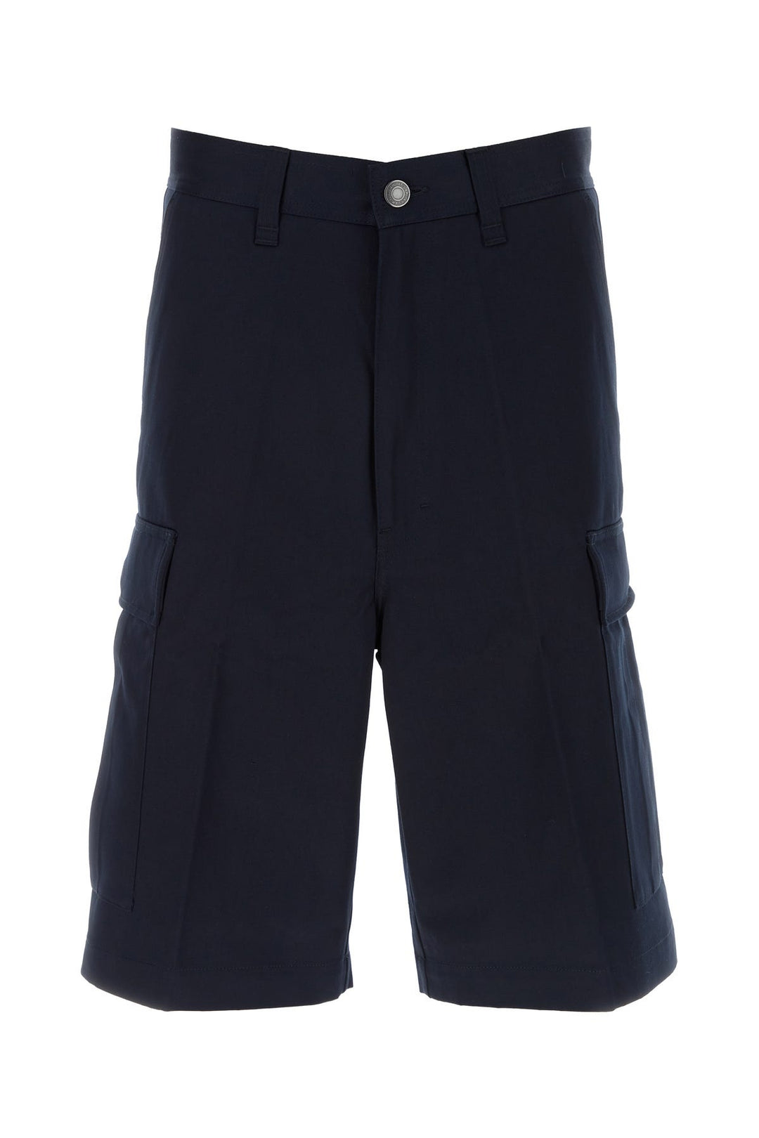 Midnight blue cotton bermuda shorts