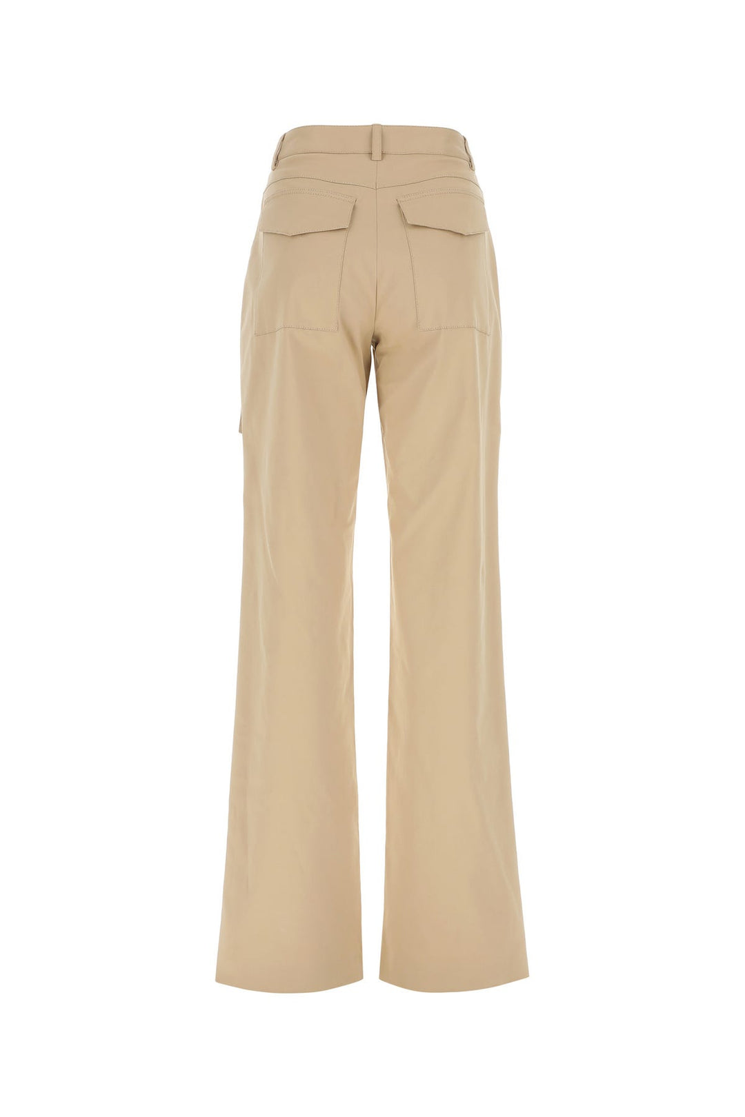 Beige stretch cotton pant