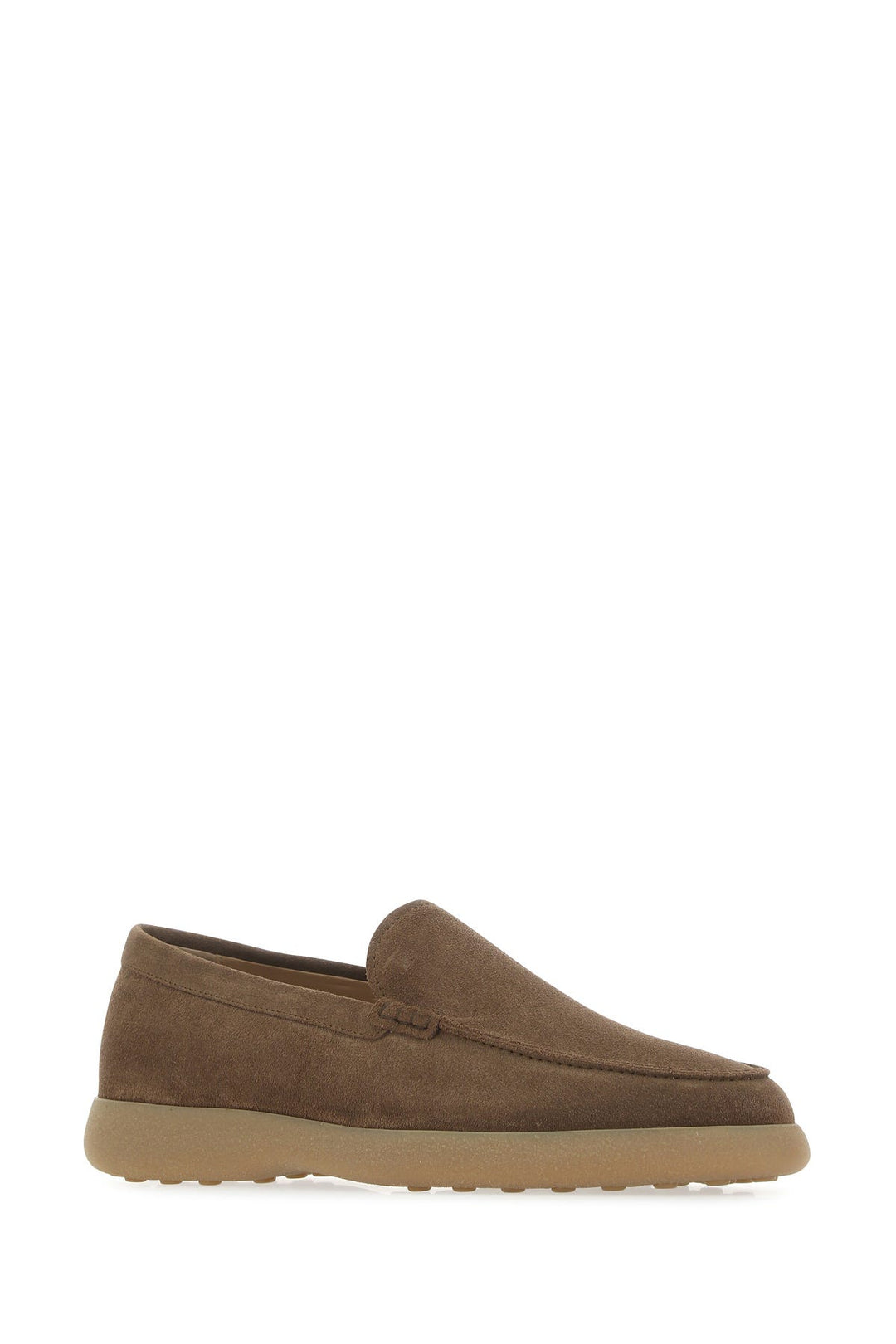 Brown suede loafers