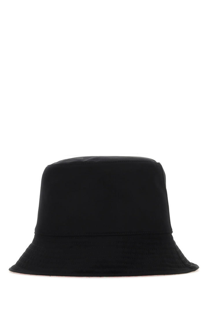 Black nylon reversible hat