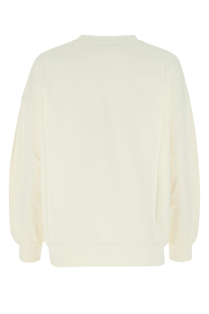 Ivory cotton oversize sweatshirt