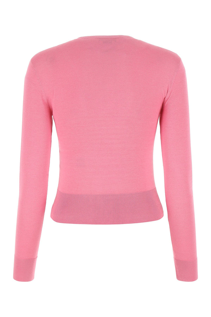 Pink silk blend sweater