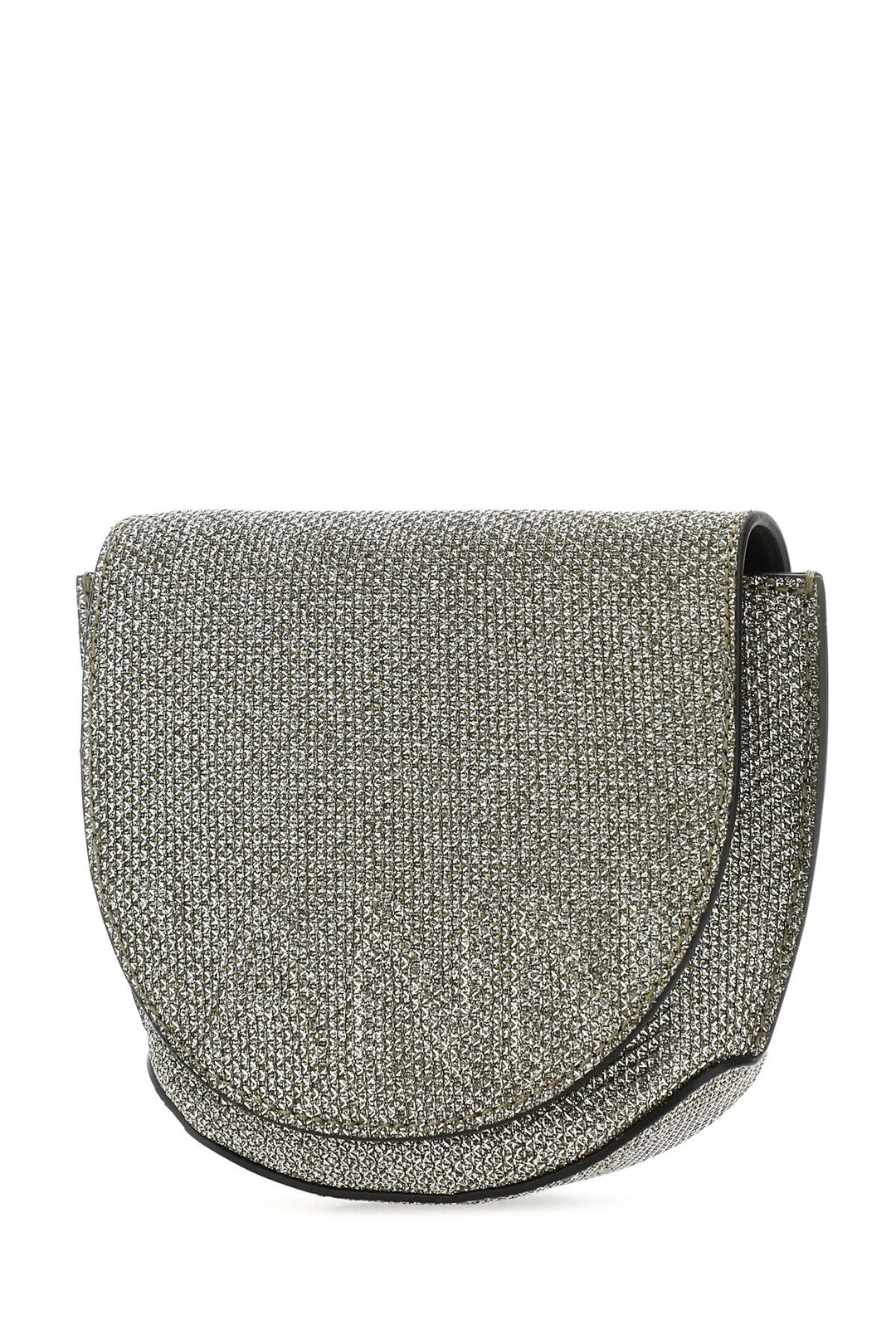 Silver polyester nano Banner crossbody bag