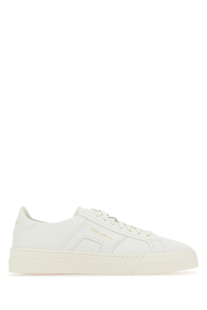 White leather sneakers