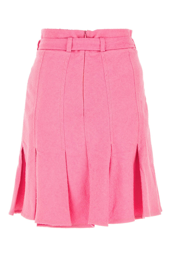 Pink bouclÃ© skirt