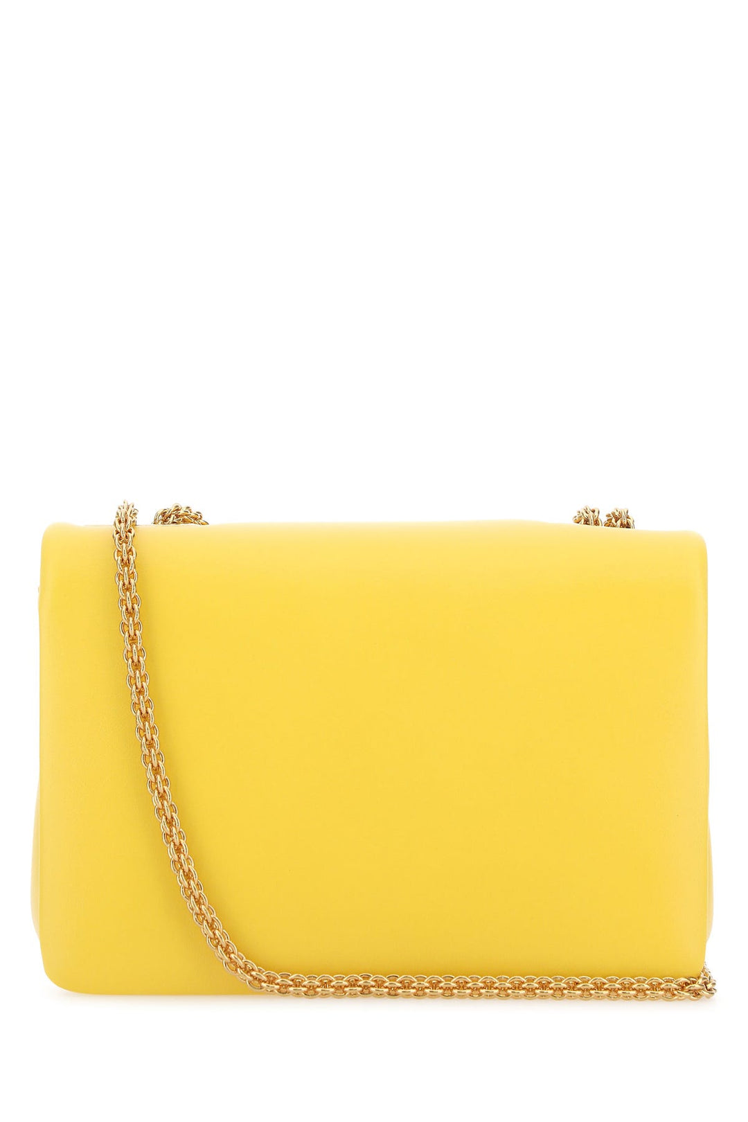 Yellow nappa leather One Stud shoulder bag