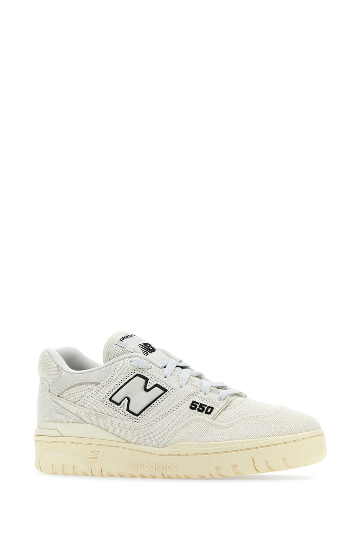 Ivory canvas 550 sneakers