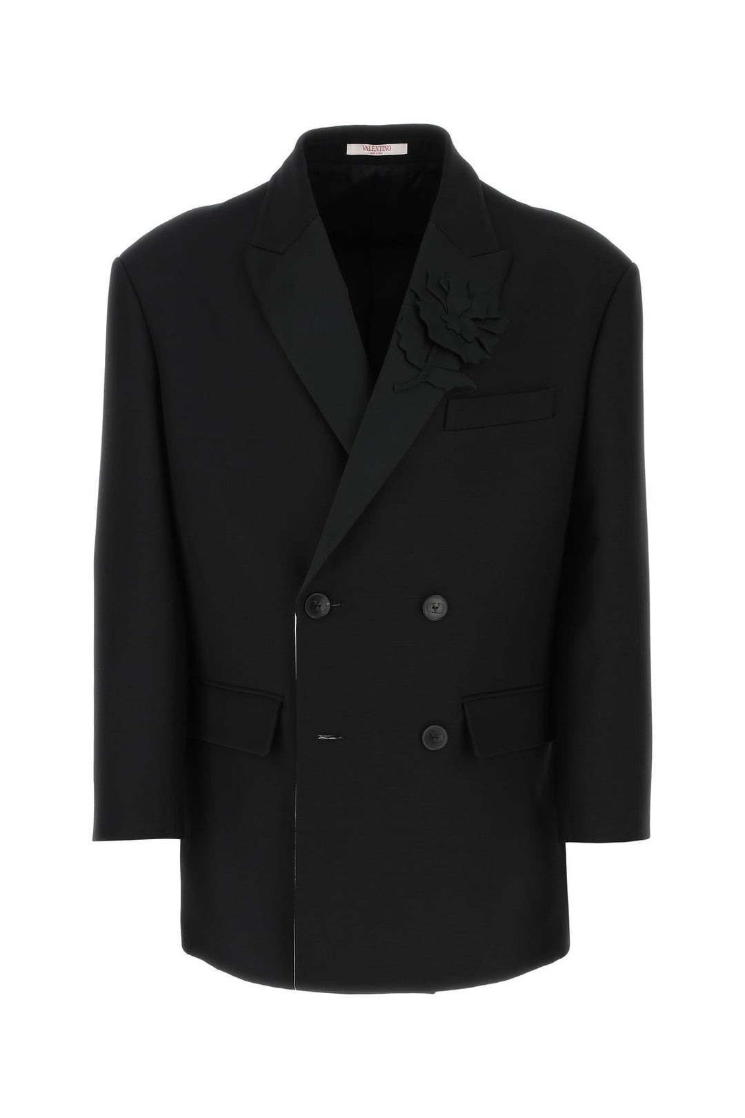 Black wool blend blazer