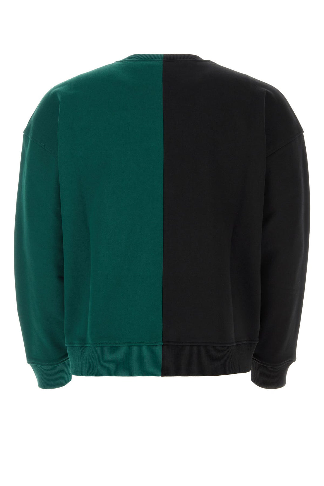 Two-tone cotton oversize sweatshirt