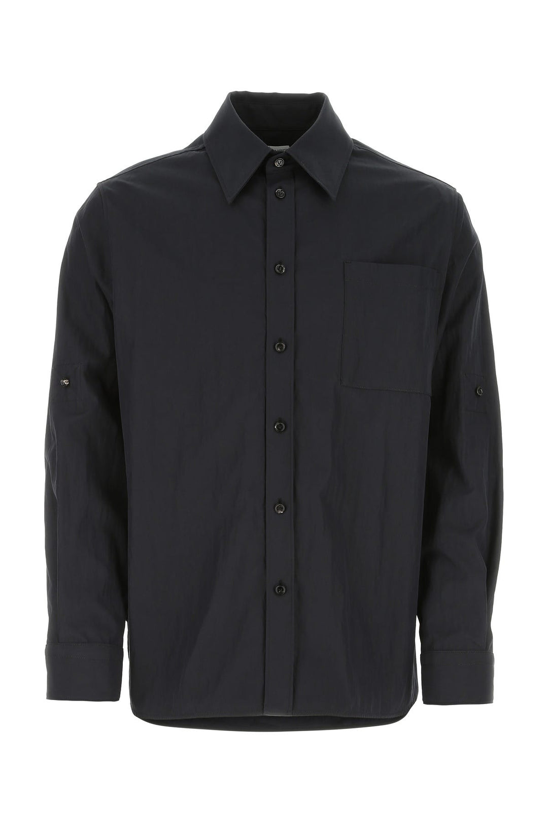 Midnight blue cotton blend shirt