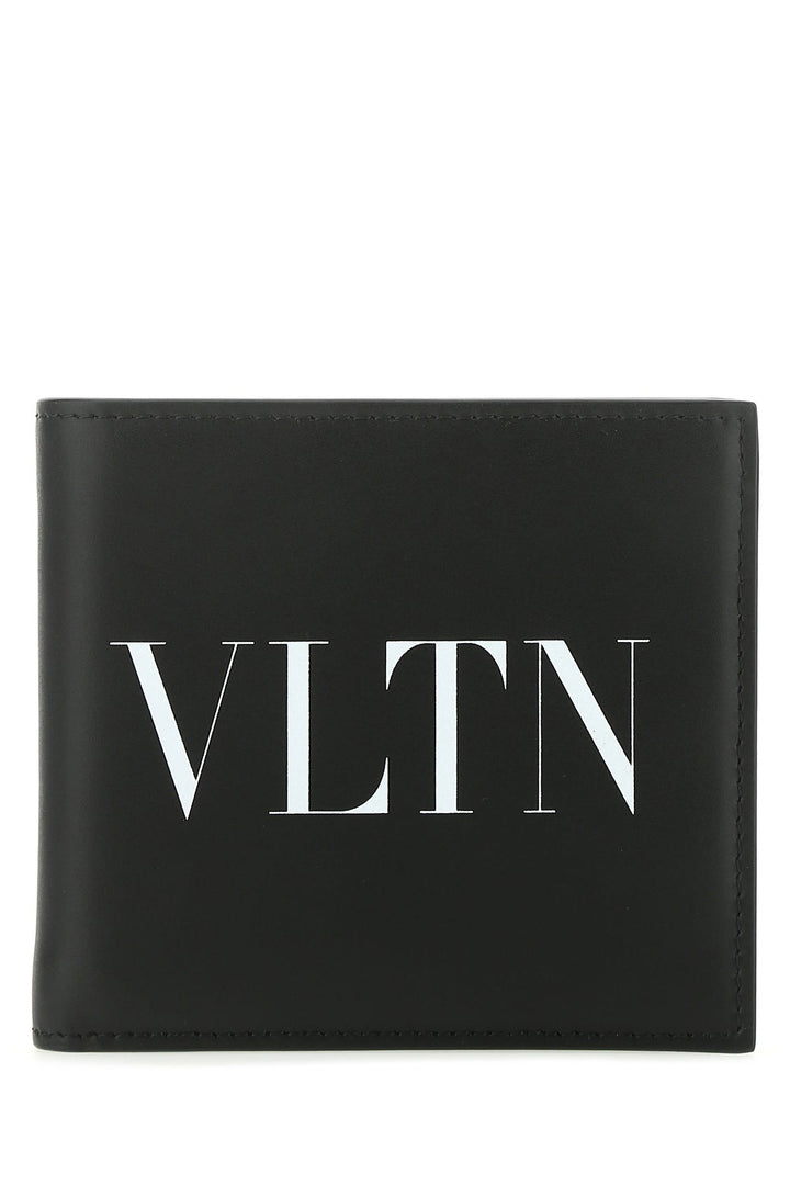 Black leather VLTN wallet