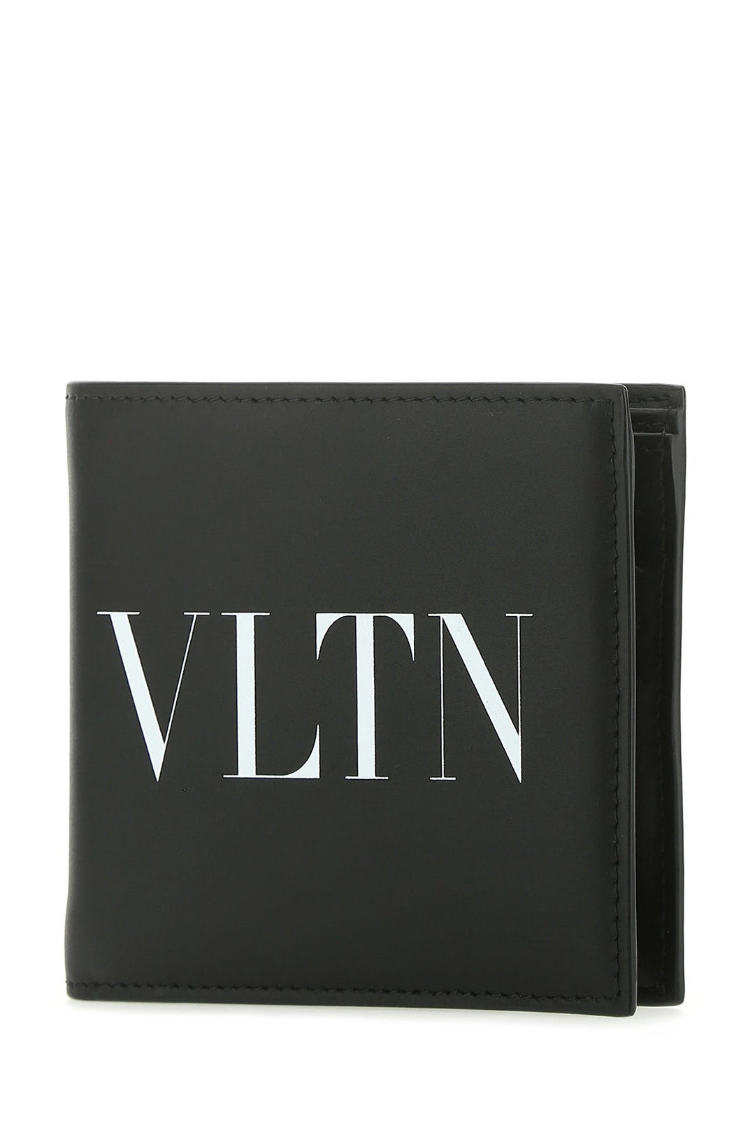 Black leather VLTN wallet