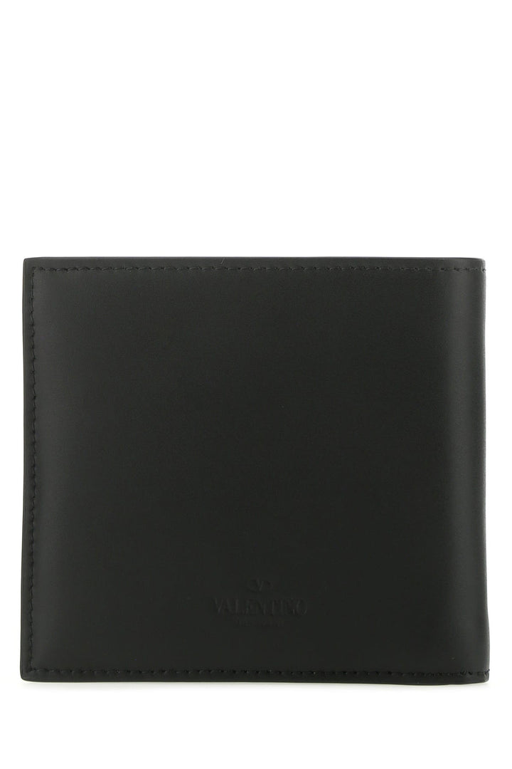 Black leather VLTN wallet