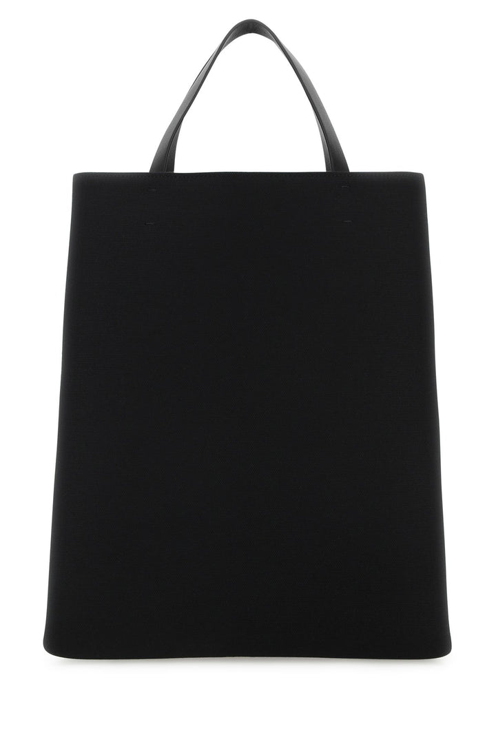 Two-tone canvas VLogo Signature shopping bag