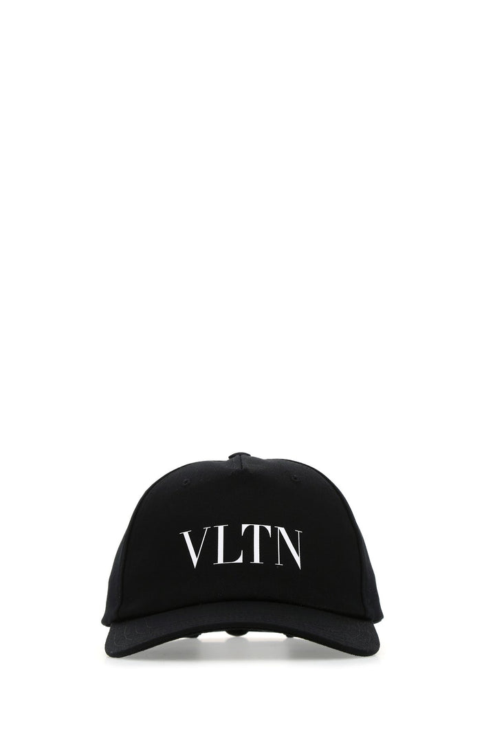 Black cotton baseball cap