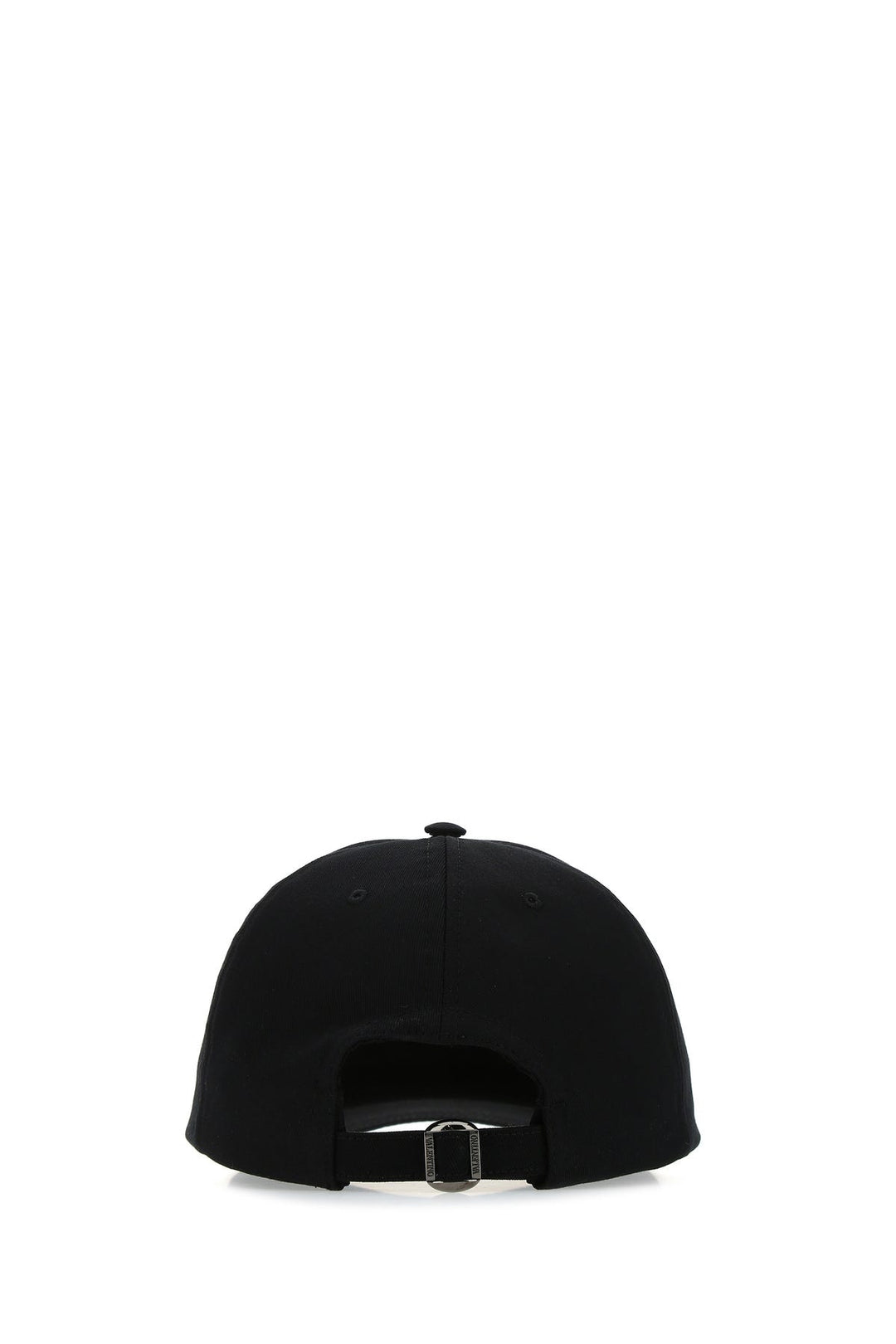 Black cotton baseball cap