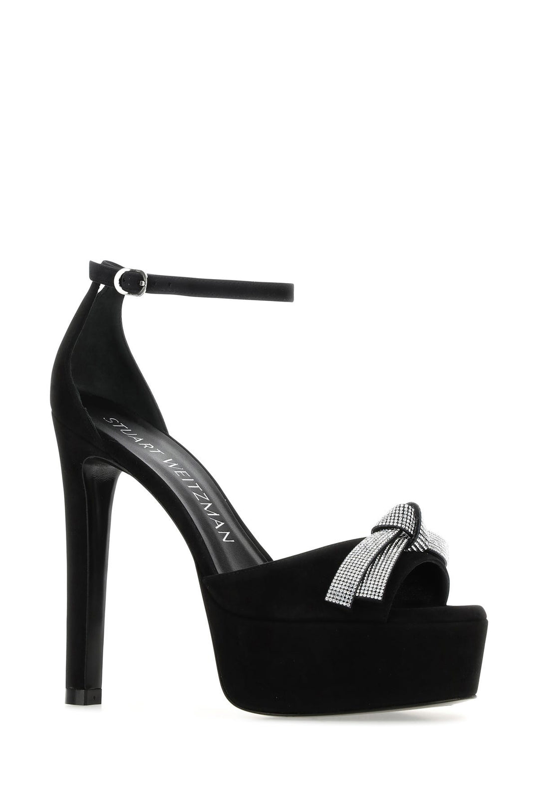 Black suede Discoplatform sandals