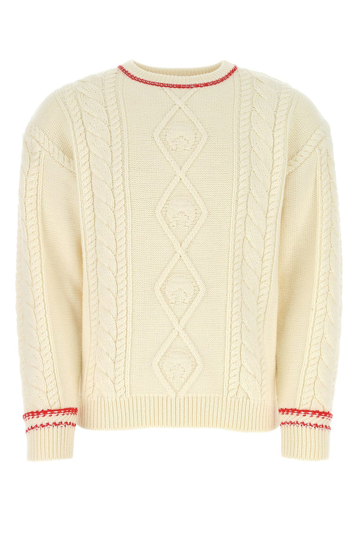 Ivory wool oversize sweater