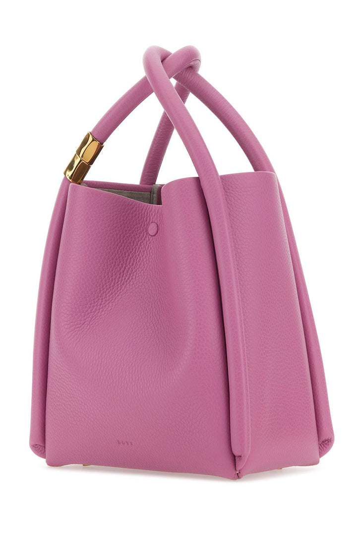 Dark pink leather Lotus 20 handbag