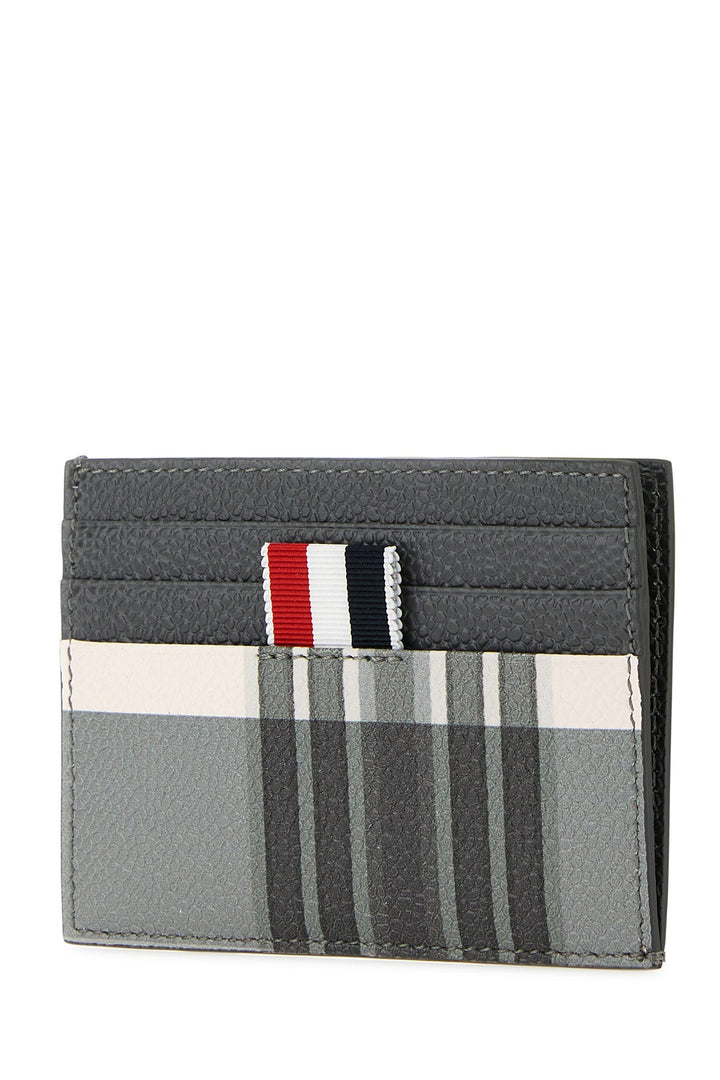 Printed leather card holder