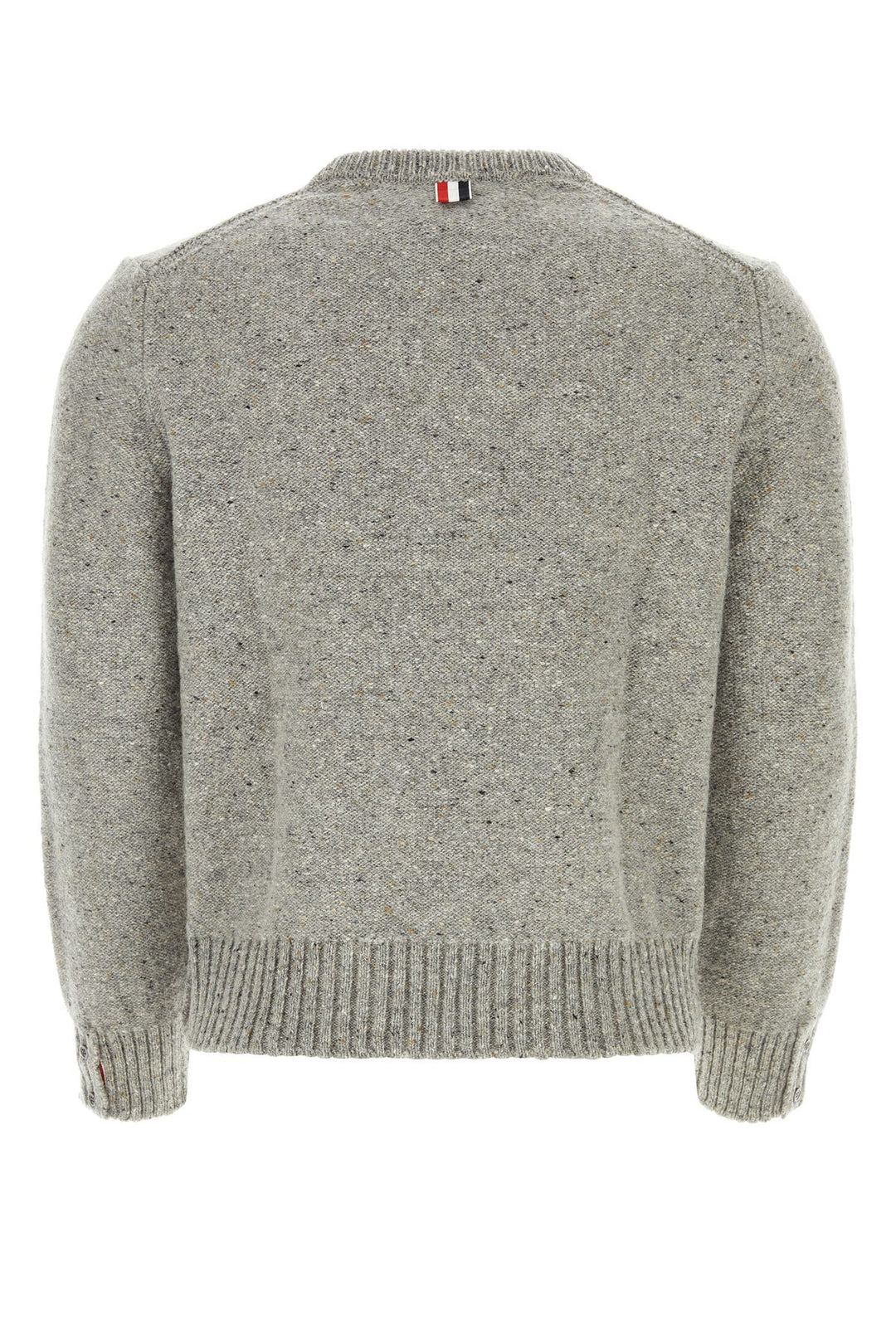 Melange grey wool blend sweater