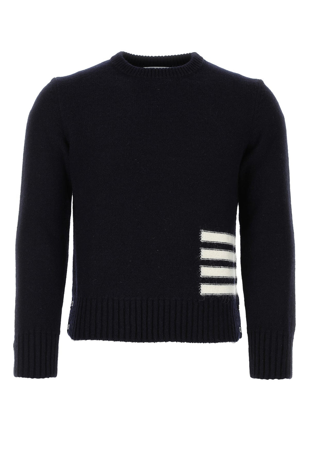 Navy blue wool blend sweater