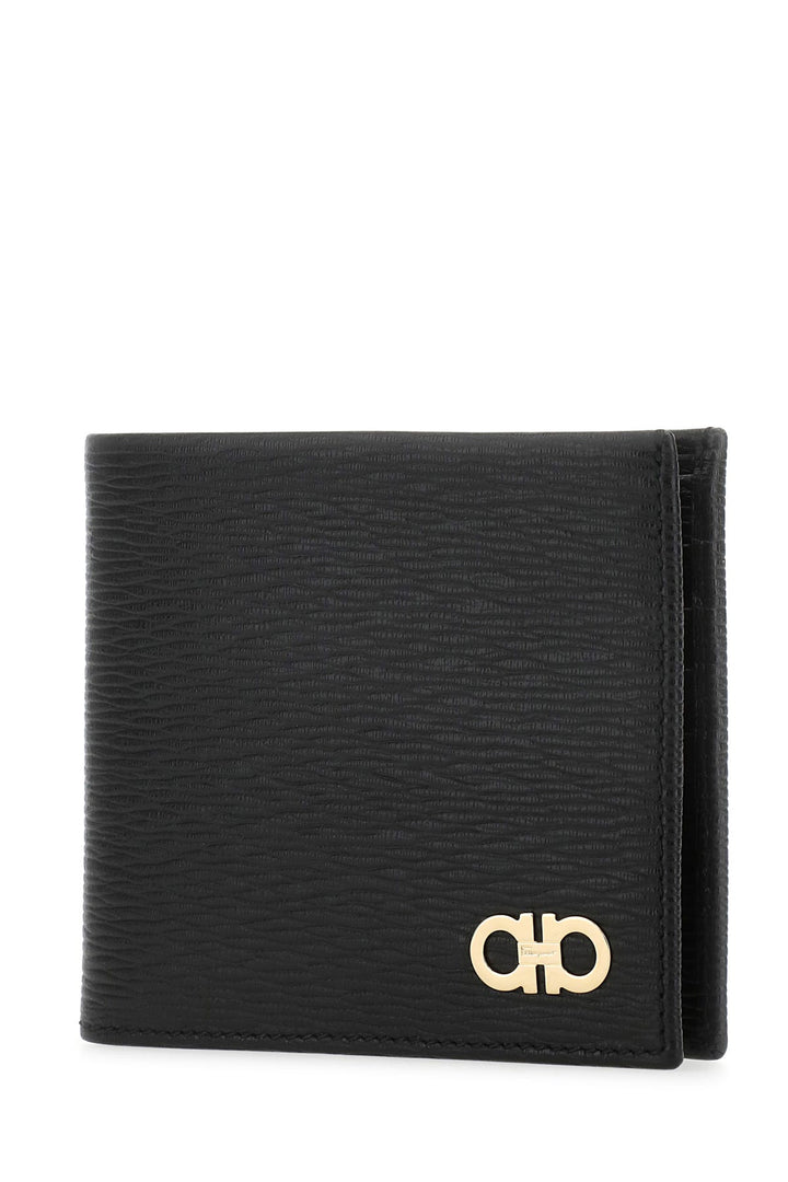 Black leather wallet