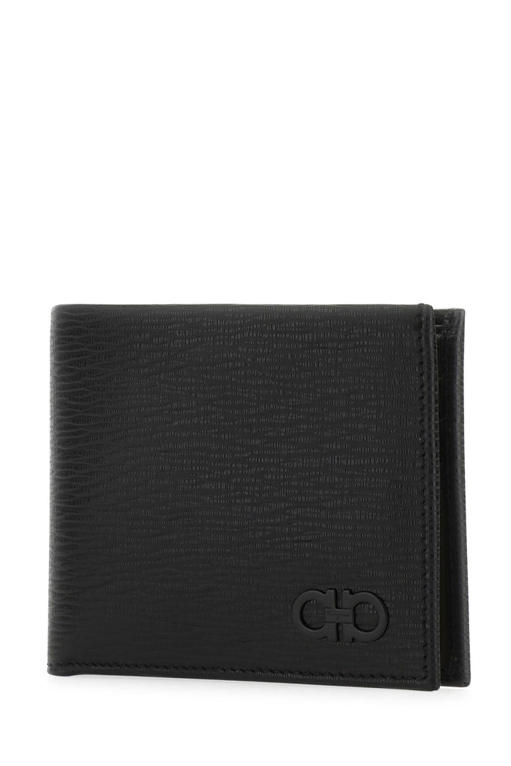 Black leather wallet