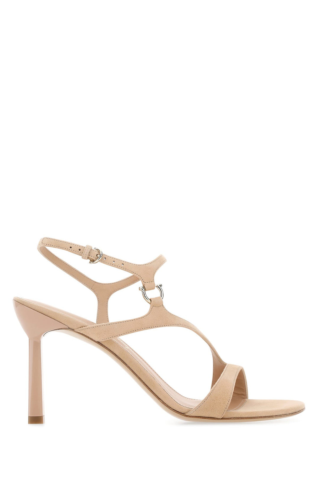 Skin pink suede Jille 85 sandals