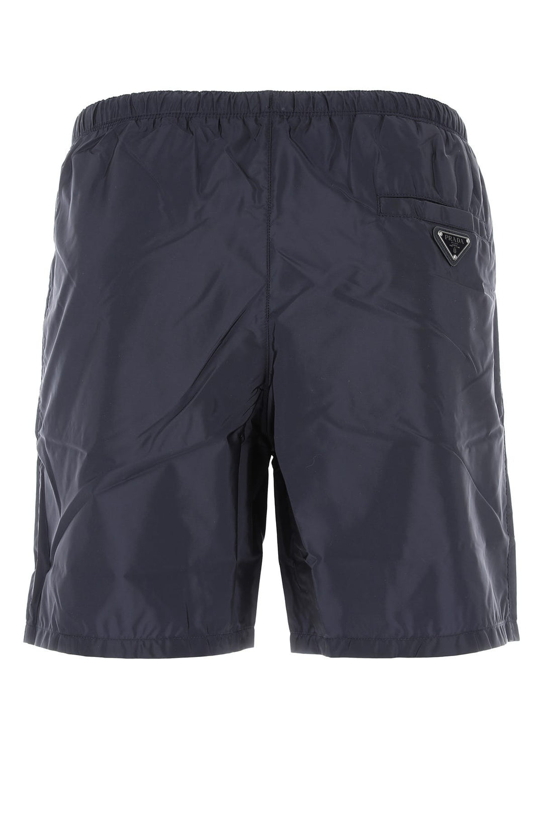 Midnight blue nylon swimming shorts