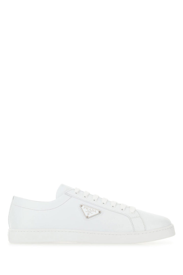 White leather sneakers