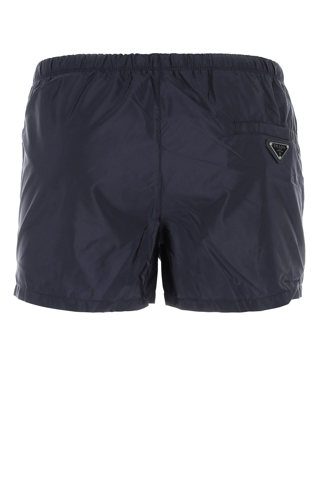 Navy blue recycled nylon swimming shorts