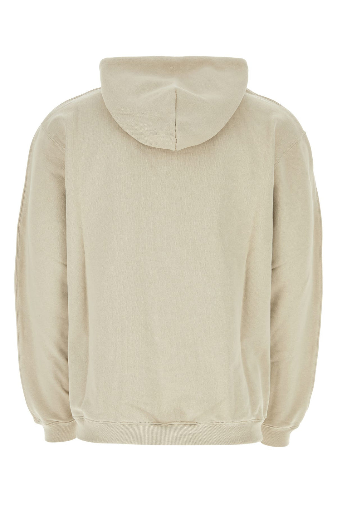 Beige cotton blend sweatshirt