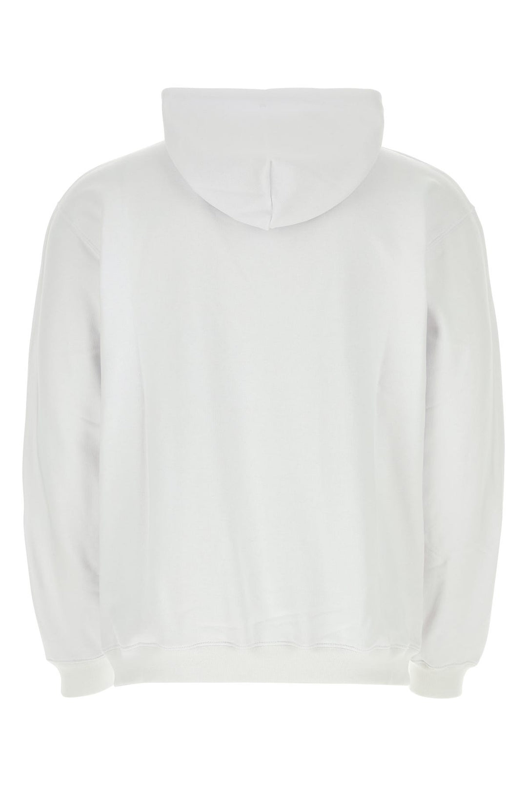 White cotton blend oversize sweatshirt