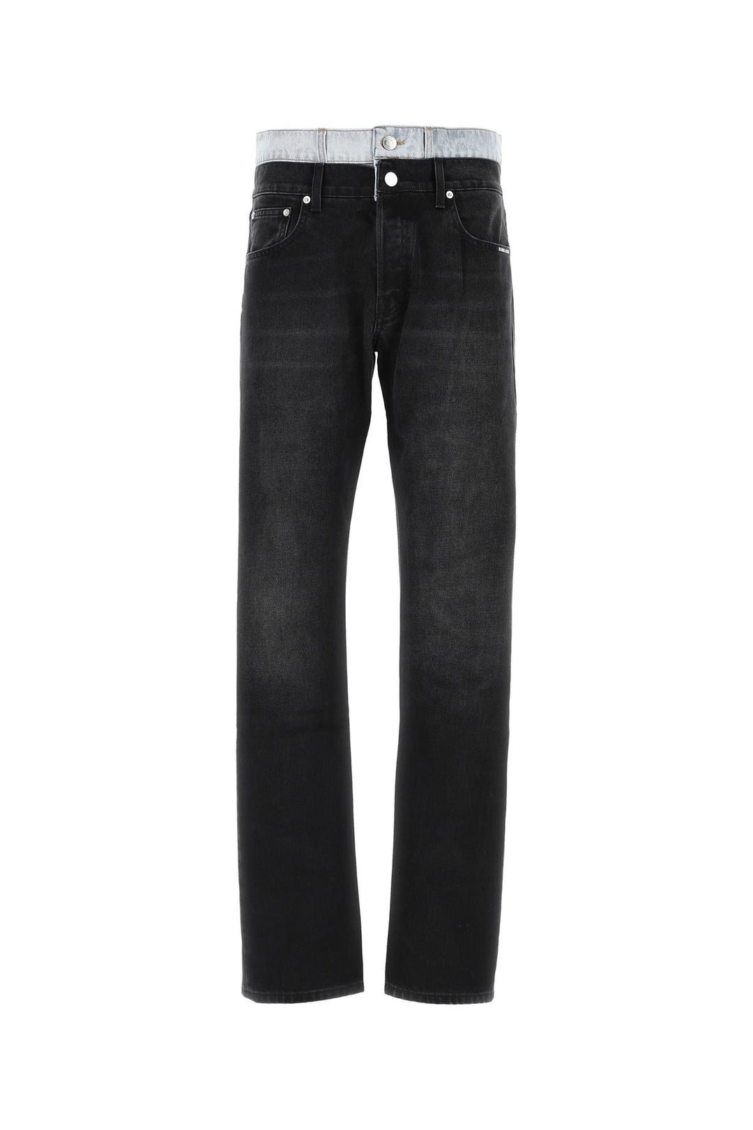 Black denim jeans