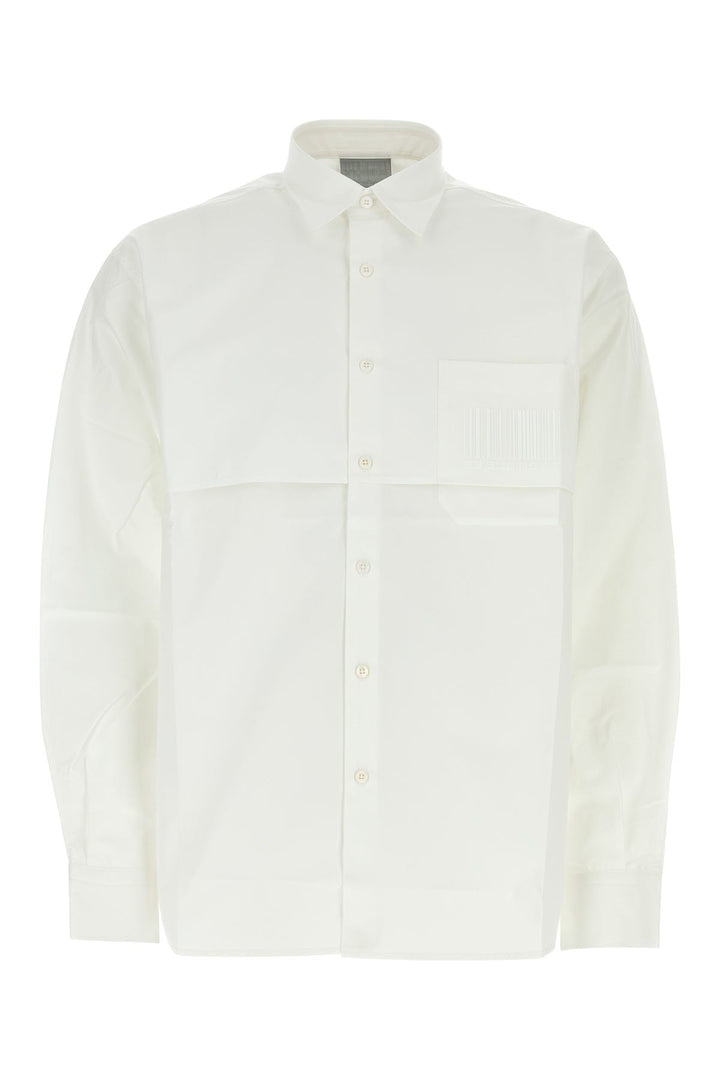 White cotton oversize shirt