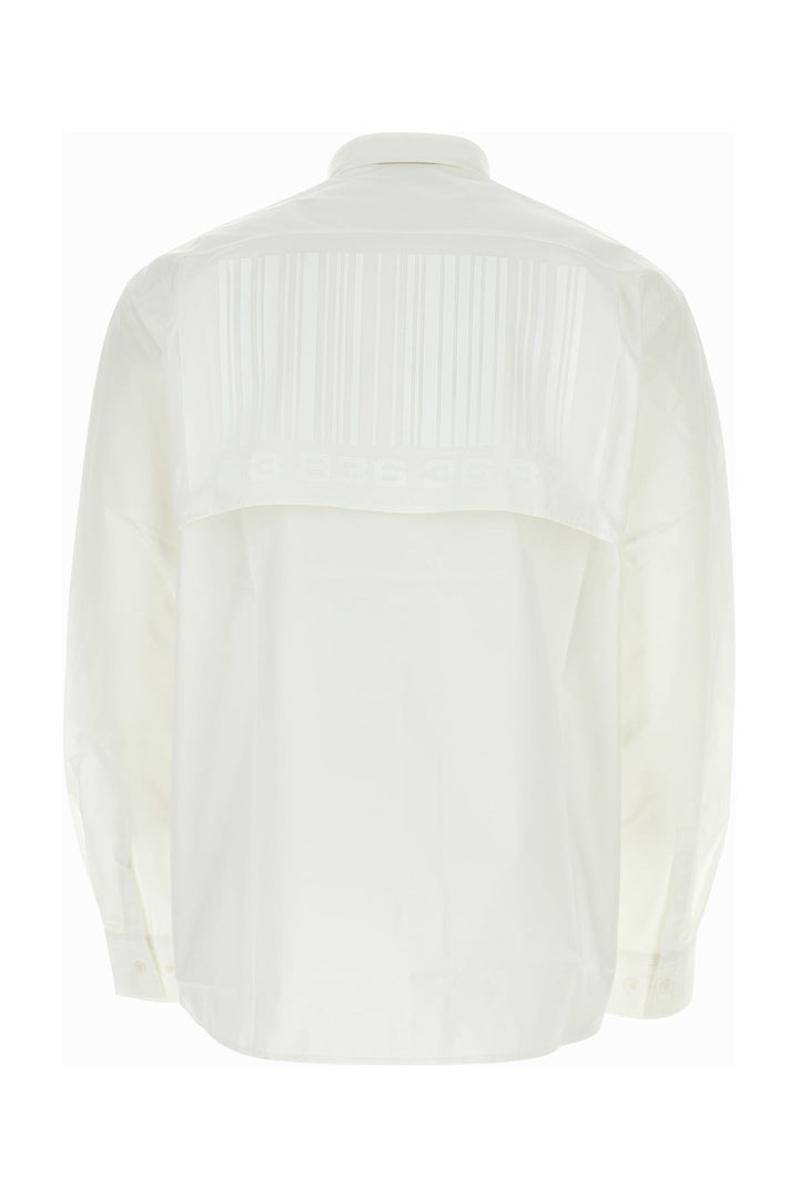 White cotton oversize shirt