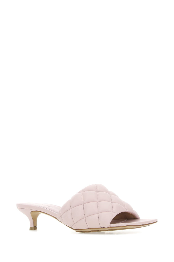 Light pink nappa leather Padded sandals