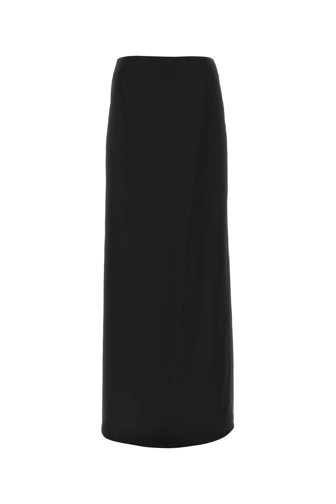 Black viscose blend skirt