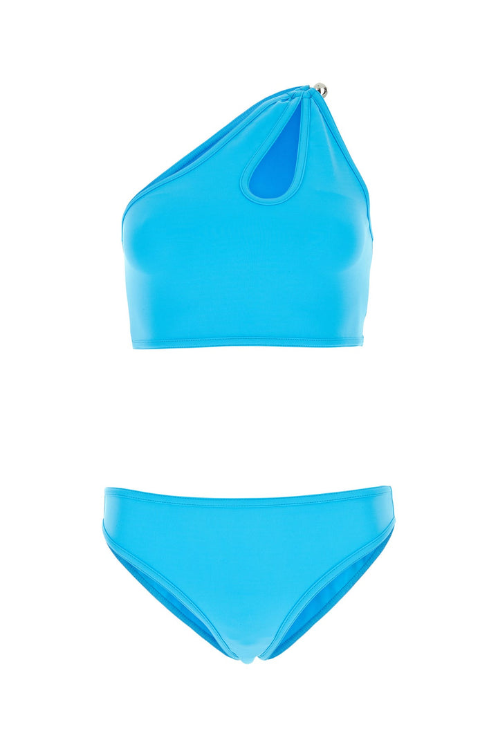 Turquoise stretch nylon bikini