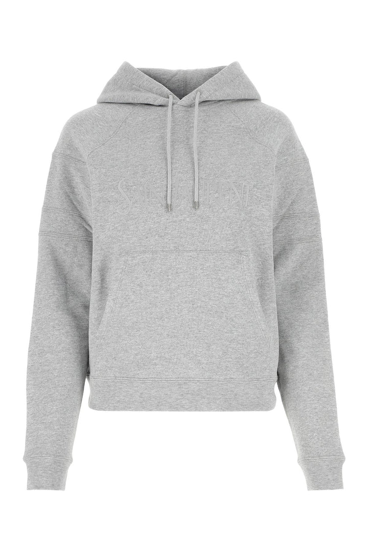 Grey cotton blend sweatshirt