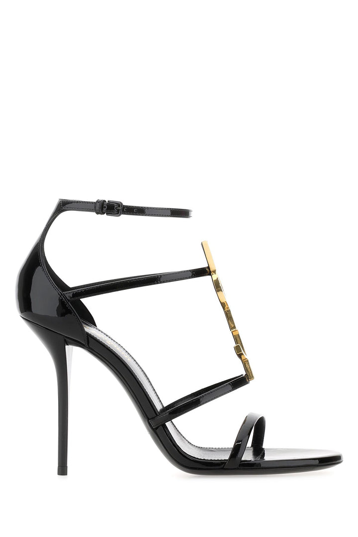 Black leather Cassandra sandals