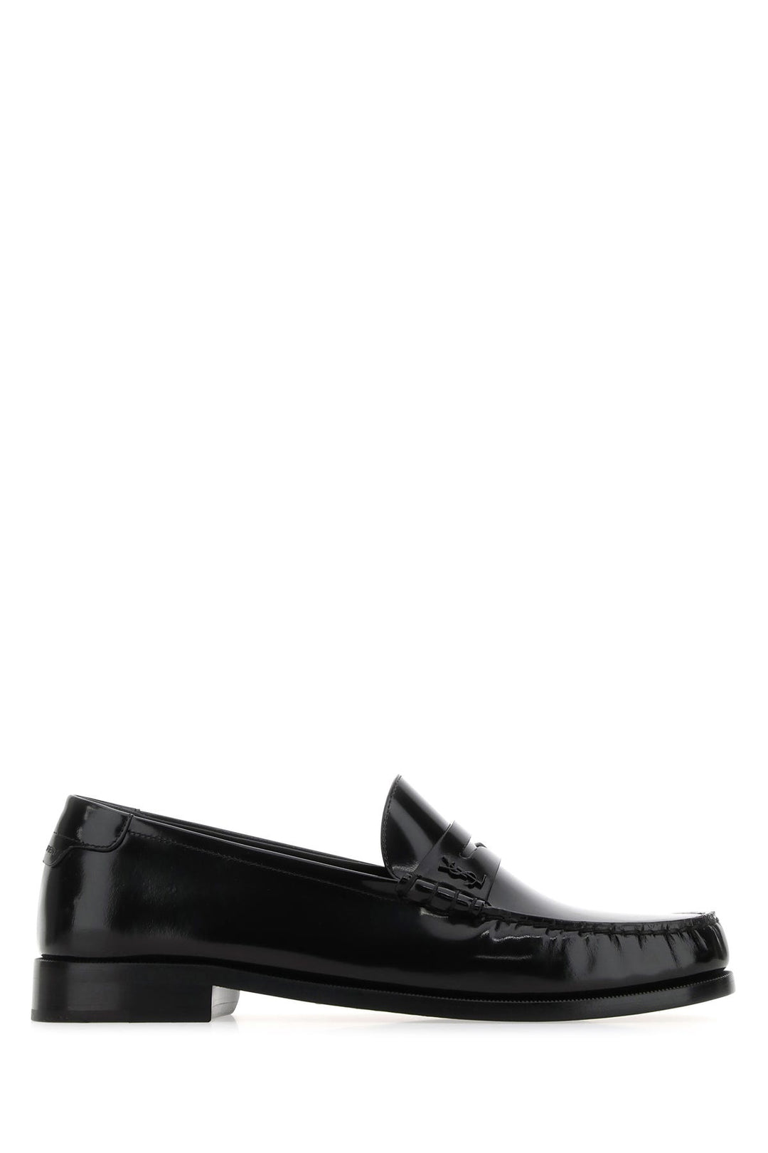 Black leather Magnum loafers