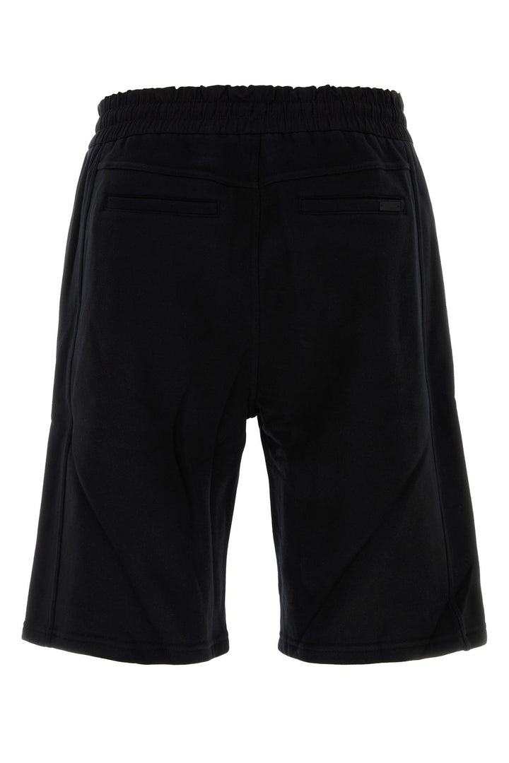 Black cotton swimming shorts