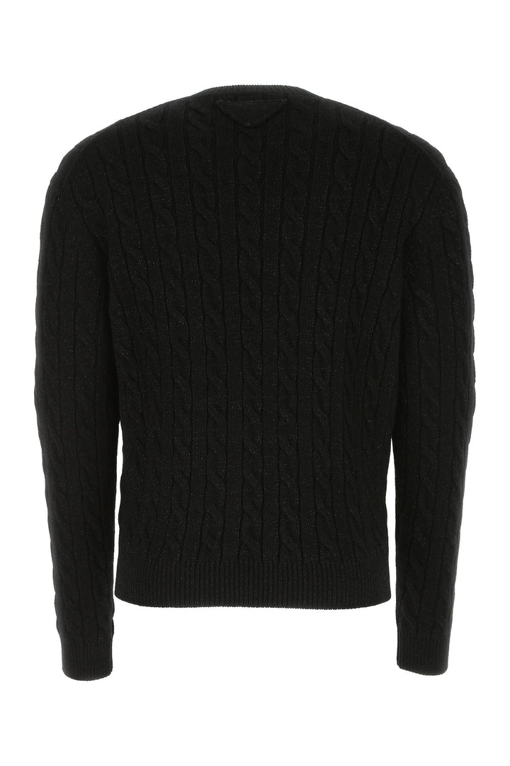 Black wool blend sweater