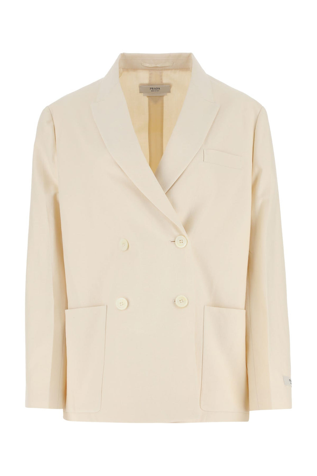 Ivory cotton blazer