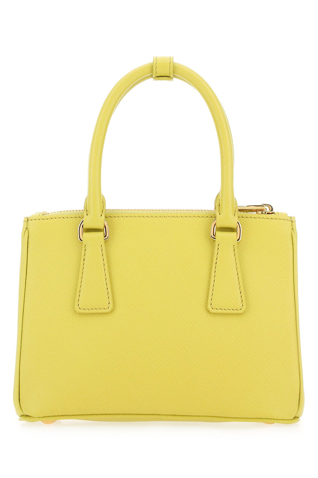 Yellow leather handbag