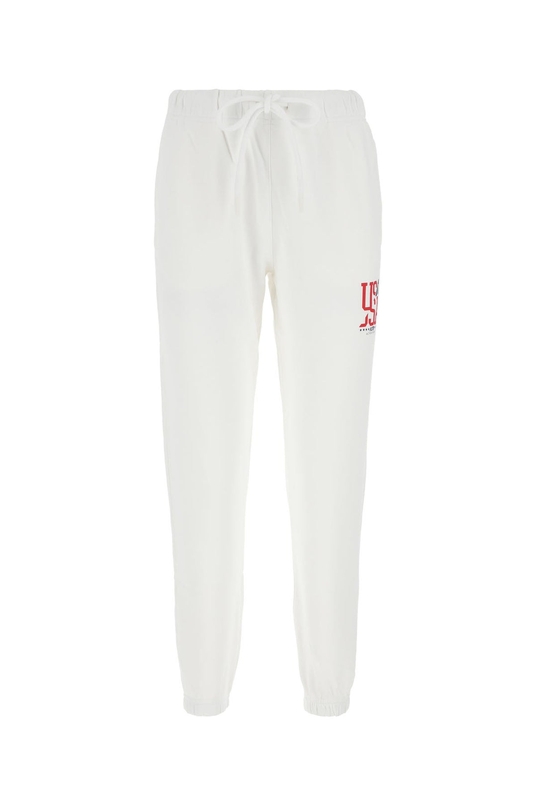 Ivory cotton joggers