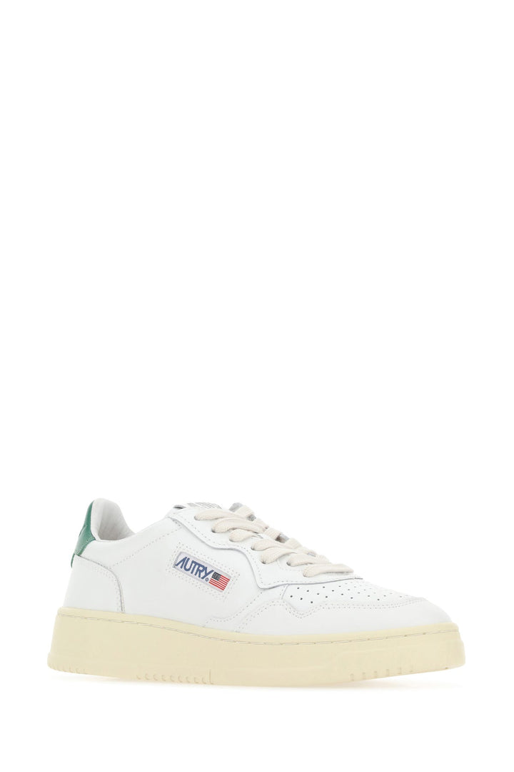 White leather Medalist sneakers