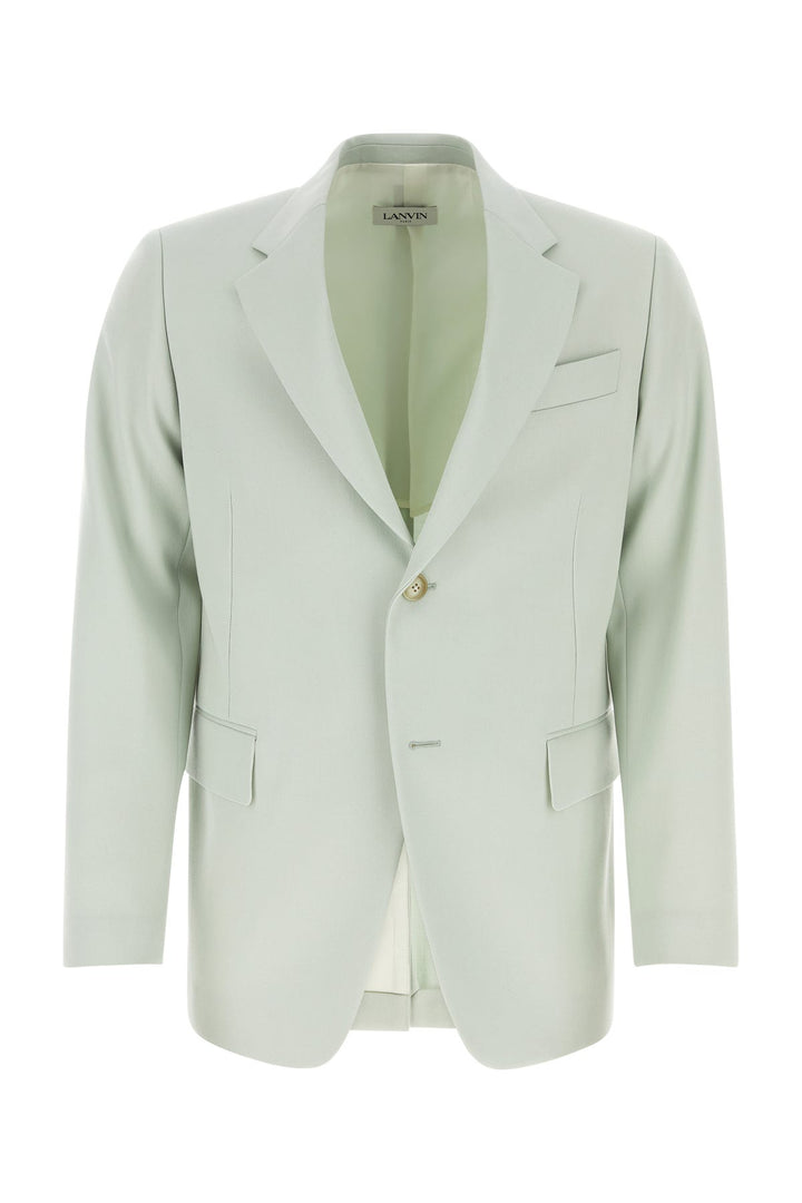 Mint green wool blazer